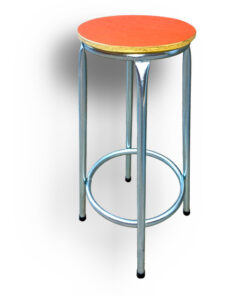 Piso 65cm - formalita naranja - estructura gris mercurio
