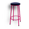 Piso 65cm - tevinil negro - estructura roja