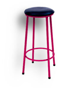 Piso 65cm - tevinil negro - estructura roja