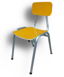 Silla kinder - formalita amarilla - estructura gris mercurio