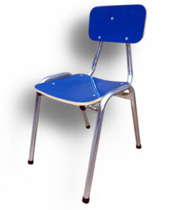 Silla kinder - formalita azul - estructura gris mercurio