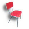Silla normada N5 - formalita roja - estructura gris mercurio